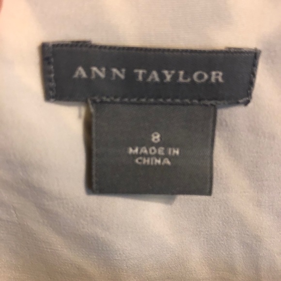 Ann Taylor 100% Silk Black Brown Pattern Sleveless Dress - Picture 8 of 9